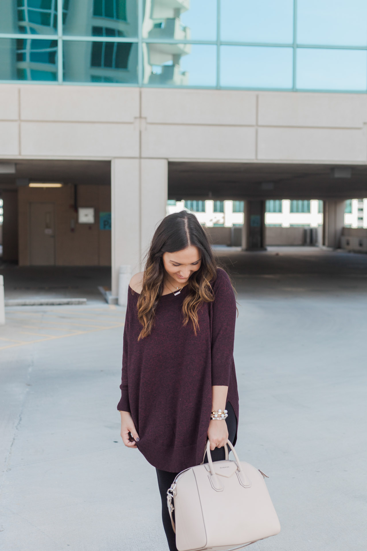 Burgundy sweater under $60 from Express