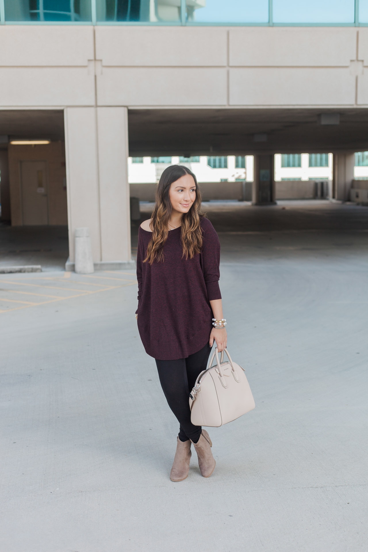 Burgundy sweater under $60 from Express