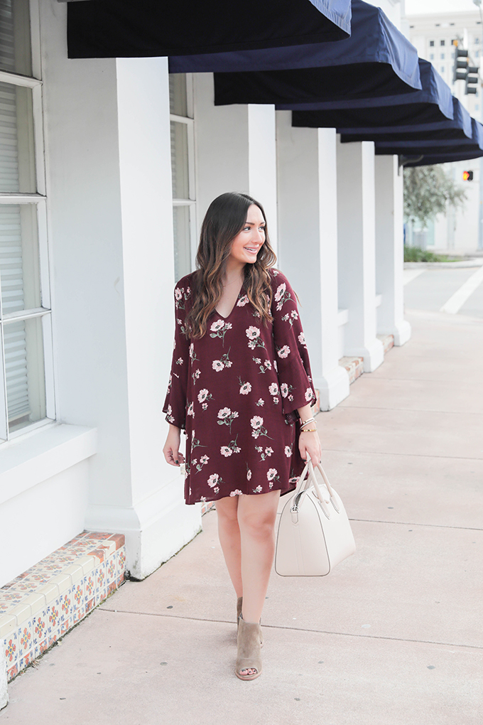 Burgundy Dress for Fall from Nordstrom