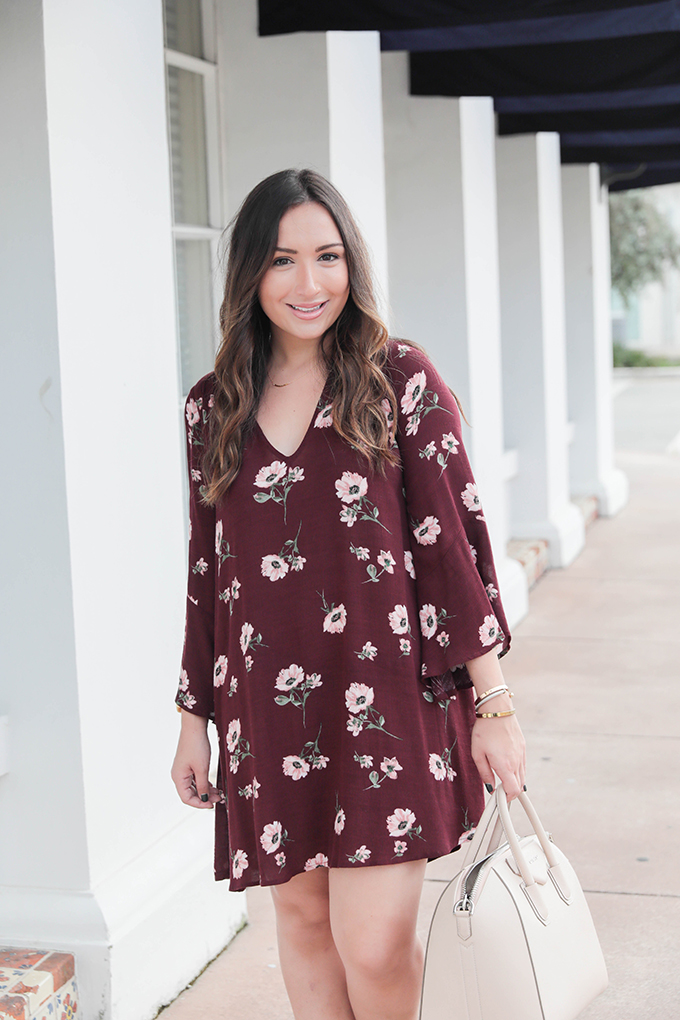 Burgundy Dress for Fall from Nordstrom