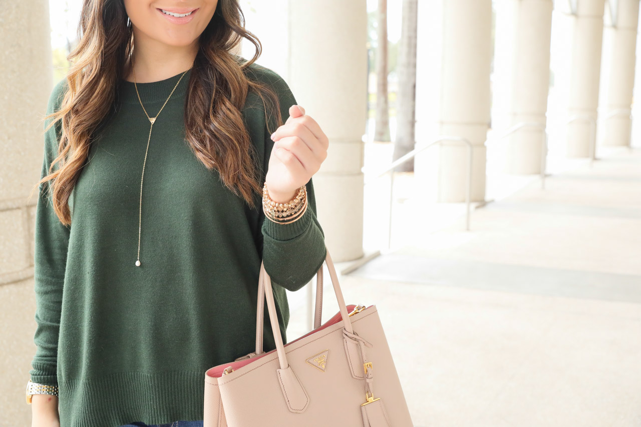 Olive pullover under $40 from Nordstrom