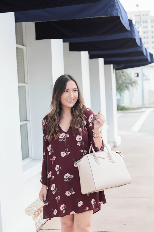 Burgundy Dress for Fall from Nordstrom