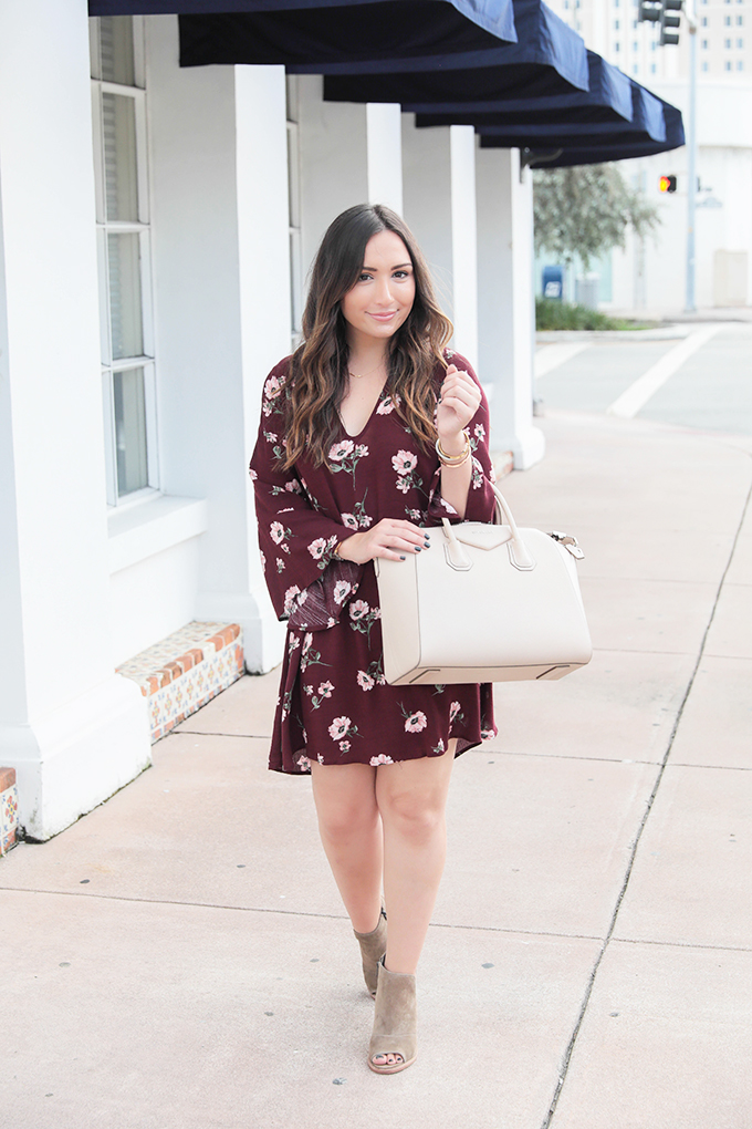 Burgundy Dress for Fall from Nordstrom