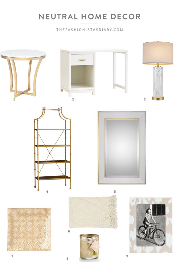 Neutral home decor